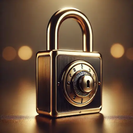 Vintage lock symbolizing security and transparency on a privacy policy page.