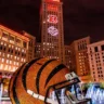 Cincinnati Bengals helmet tower representing playoff pride